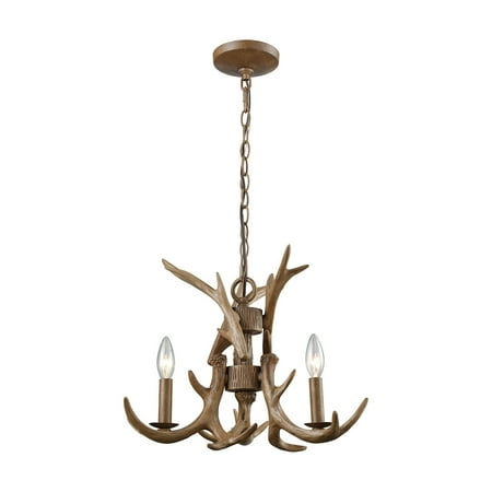

Elk 3-Light Chandelier in Wood Brown
