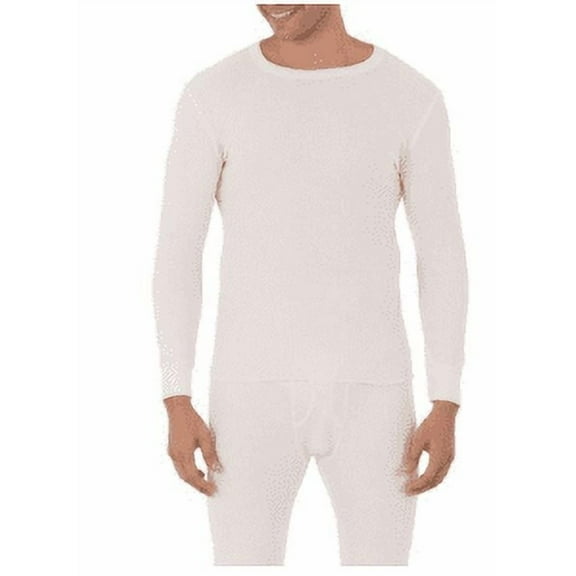 Fruit of The loom Men's Waffle Baselayer Crew Neck Thermal Top