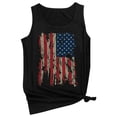 thumbnail image 4 of JFGHDG Tank Tops Sleeveless Tee Tops American Flag Sleeveless Graphic Tees Summer Sleeveless Tops American Flag Crop Sweater Vest Anniversary Sleeveless Tees Black L, 4 of 4