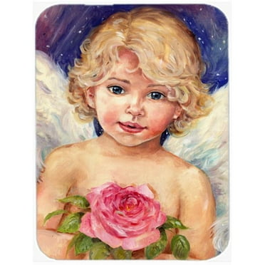 Little Angel by Debbie Cook Glass Large Cutting Board