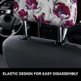 thumbnail image 4 of Naloa Tulips Flowers Print 2 PCS Car All-Inclusive Headrest Cover,Seat Headrest Cover Headrest Cover Protector for Most Car Models, 4 of 9