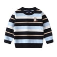 thumbnail image 1 of Beautyzll Chandail Tricoté à Rayures pour Bébé Garçon 2-7 Ans Pull Décontracté Automne, 1 of 9