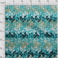 thumbnail image 3 of oneOone Cotton Flex Teal Green Fabric Geometric Craft Projects Decor Fabric Printed By The Yard 40 Inch Wide-3N, 3 of 6