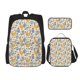 thumbnail image 1 of Easygdp Funny Chicken Mochila para Niños y Niñas con Set de Caja de Almuerzo y Estuche para Lápices 3 en 1, Mochila Escolar Estampada para Adolescentes, 1 of 7