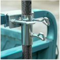thumbnail image 3 of Silver Balcony Umbrella Holder for Railings, 1pc Outdoor Parasol Stand, 3 of 5