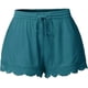 thumbnail image 2 of Pantalones cortos informales de gasa con cordón en la cintura elástica para mujer, pantalones cortos con forma de delfín, cintura alta 5XL, ribete de encaje, ropa para discoteca, pantalones calientes, 2 of 4