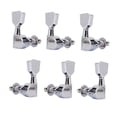 thumbnail image 3 of TISHITA 6 Pieces 3R 3L Guitar Tuner Pegs Guitar Tuner Machine Head for Guitars Parts Silver, 3 of 8