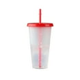 thumbnail image 2 of Tondeuse à Changer de Couleur avec Couvercles et Paille Réutilisable pour Tasse à Confettis à Boisson Froide / Chaude pour Adultes et Enfants, 2 of 2