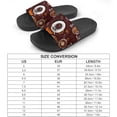 thumbnail image 2 of GZHJMY Stylish Slides for Women Men, Coffee Elements Brown Background Soft Flexible Slip-on Sandals Slippers, 2 of 7
