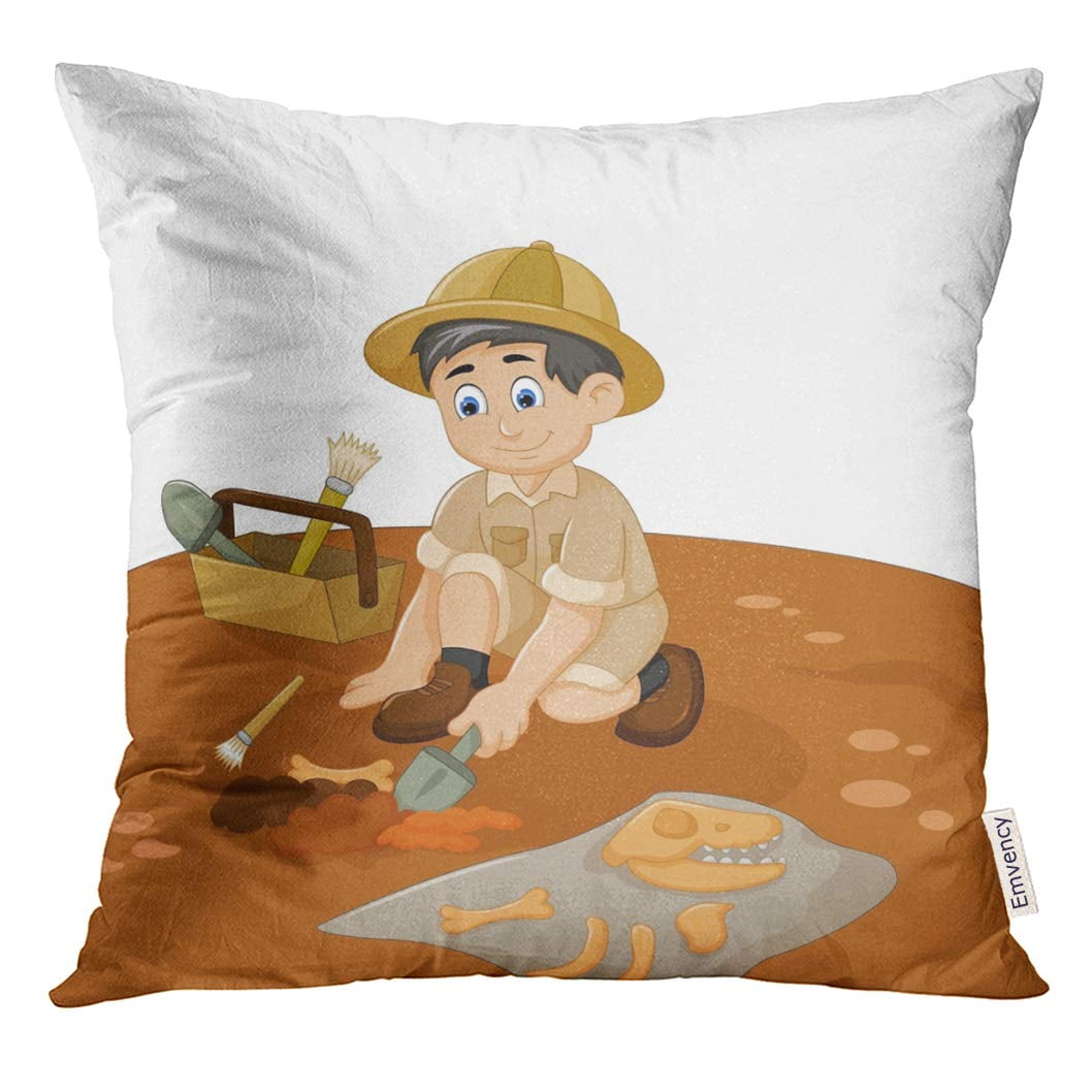 World's Best Archeologist Funny Archeology Throw Pillow 16x16 Multicolor