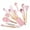 Pink, variant on COFEST Kitchen Utensils & Gadgets,Wooden Handle Silicone Kitchenware Set 14 Piece Round Barrel Set Non Stick Pot Cooking Spoon Kitchen Tools Pink B