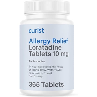 Curist Allergy Relief Loratadine 10 mg 365 Ct Tablets | Non-Drowsy 24 Hour Antihistamine Allergy Medicine for Adults | Compare to Claritin & Alavert