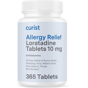 Curist Allergy Relief Loratadine 10 mg 365 Ct Tablets | Non-Drowsy 24 Hour Antihistamine Allergy Medicine for Adults | Compare to Claritin & Alavert