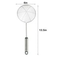 thumbnail image 3 of 1* Colander Clearance! Stainless Strainer for Cooking and Frying Kitchen Utensils Wire Strainer Pasta Strainer Spoon, 3 of 7