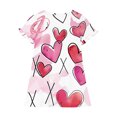 thumbnail image 3 of RXIRUCGD 2025 Vêtements d'Été pour Enfants 3-12 Ans Mode Imprimée Pyjama Rêveur Mi-Mollet Chemise de Nuit, 3 of 4