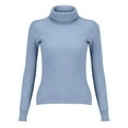 thumbnail image 4 of Chandail à Col Roulé pour Femme Chandail Tricoté pour Femme à Manches Longues Court Chandail Ajusté en Tricot Chandail d'Hiver, Chandail à Col Roulé pour Femme TP, 4 of 7
