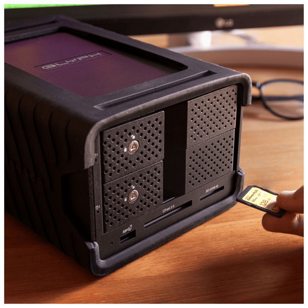 Glyph Technologies 16TB Blackbox PRO RAID 2-Bay RAID Array | 2 x 8TB, USB-C 3.2 Gen 2