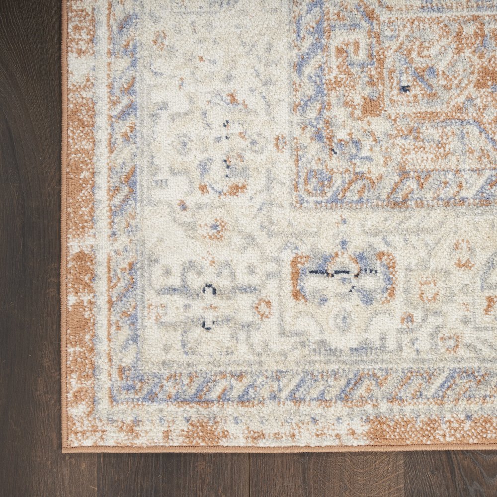 Nourison Home Essentials Persian 2'2" x 14 Beige Blue Vintage Rug