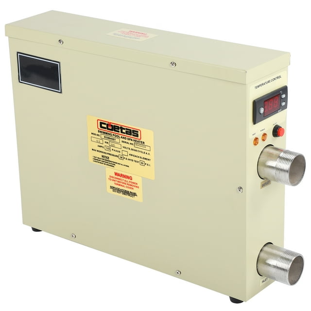 Calentador de agua eléctrico de 220V, máquina de calefacción con termostato de 5,5 kW para piscina, SPA, bañera de hidromasaje