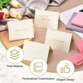 thumbnail image 3 of Uxcell 25Pcs Thank You Cards, 5.5" x 3.7" Blank Folded Cardstock Greeting Card with Gold Foil Border for Wishes Gift Wedding Graduation Birthday DIY Craft Invitations, White, 3 of 4