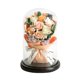 thumbnail image 2 of Rosa Eterna En Cúpula de Cristal - Ramo de Flores Preservadas En Caja de Regalo con Luces Led, 7.87 X 4.72 X 4.72 Pulgadas, Regalo para San Valentín, Navidad y Aniversario - Rosa, Naranja o Azul, 2 of 6
