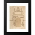 thumbnail image 2 of Francesco Maria Richini 14x18 Black Modern Framed Museum Art Print Titled - Design for the Triumphal Arch at the Porta Ticinese in Milan, with the Imperial Arms of the Hapsburg and Allegoric, 2 of 5
