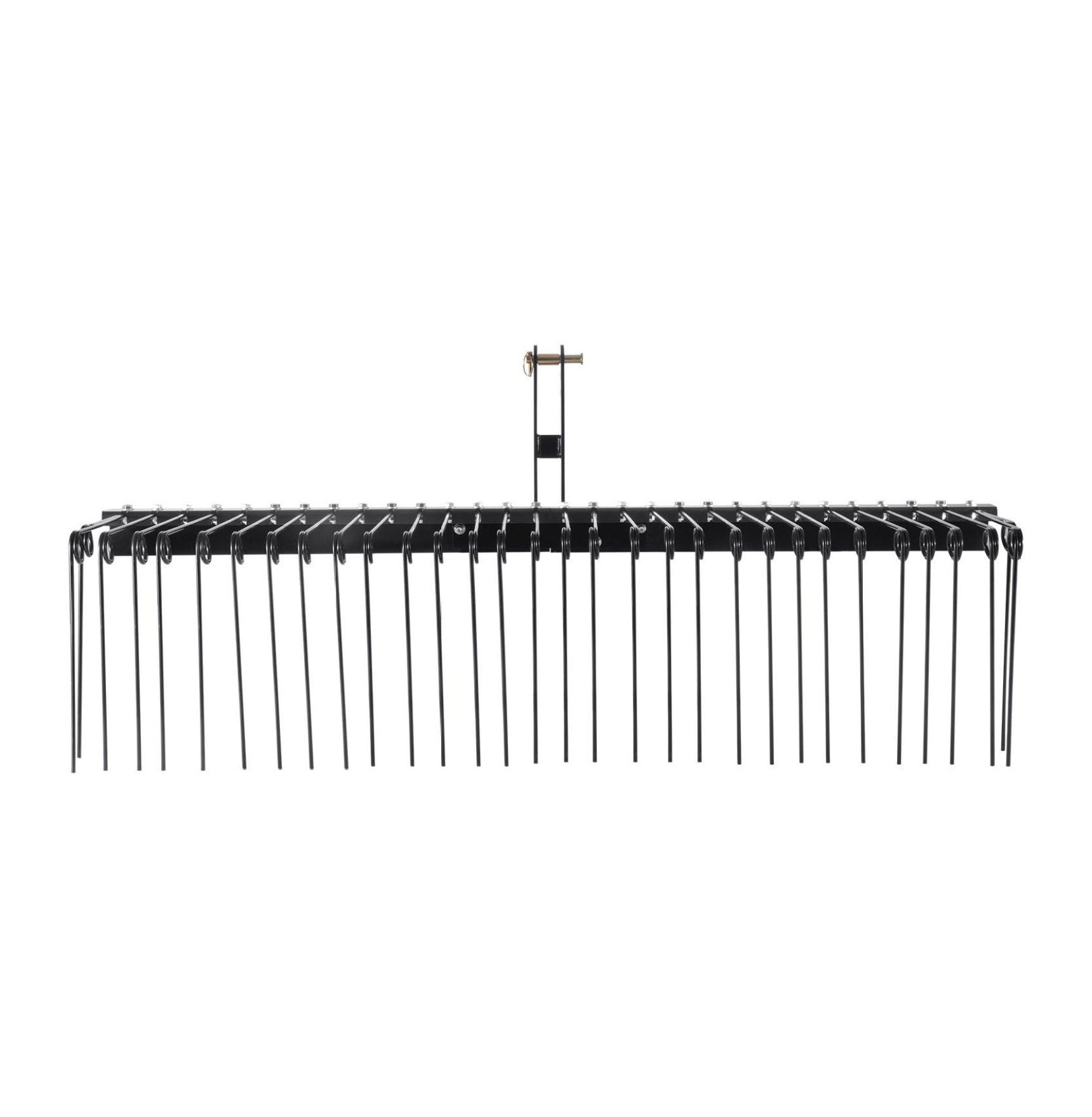 Tow Behind Landscape Rake 72 Inch - Dethatcher with 32 Steel Tines, 3-Point Hitch Compatible for Tractor, Lawn Debris Removal for Leaves, Straw & Pine Needles