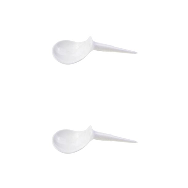 Greeniant Forma de silla de golf de plástico Tees de soporte de bola de práctica de color sólido Blanco 2piezas