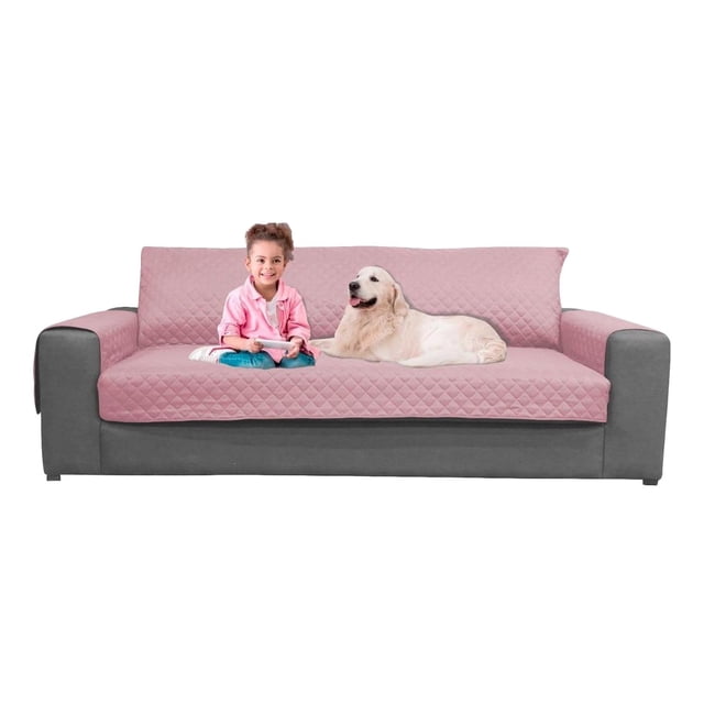 Cubre Sala The Shop, 3 Piezas, Doble Vista, Ajustable Varios Colores rosa