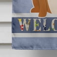 thumbnail image 4 of Carolines Treasures BB5701CHF English Bulldog Red White Welcome Flag Canvas House Size, 4 of 4