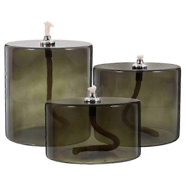 26-27 3pcs Glass Oil Lamp Wedding Centerpiece Decoration Butter Lamp Home Oil Lamp Decor Indoor Kerosene Light Household Kerosene Lamp