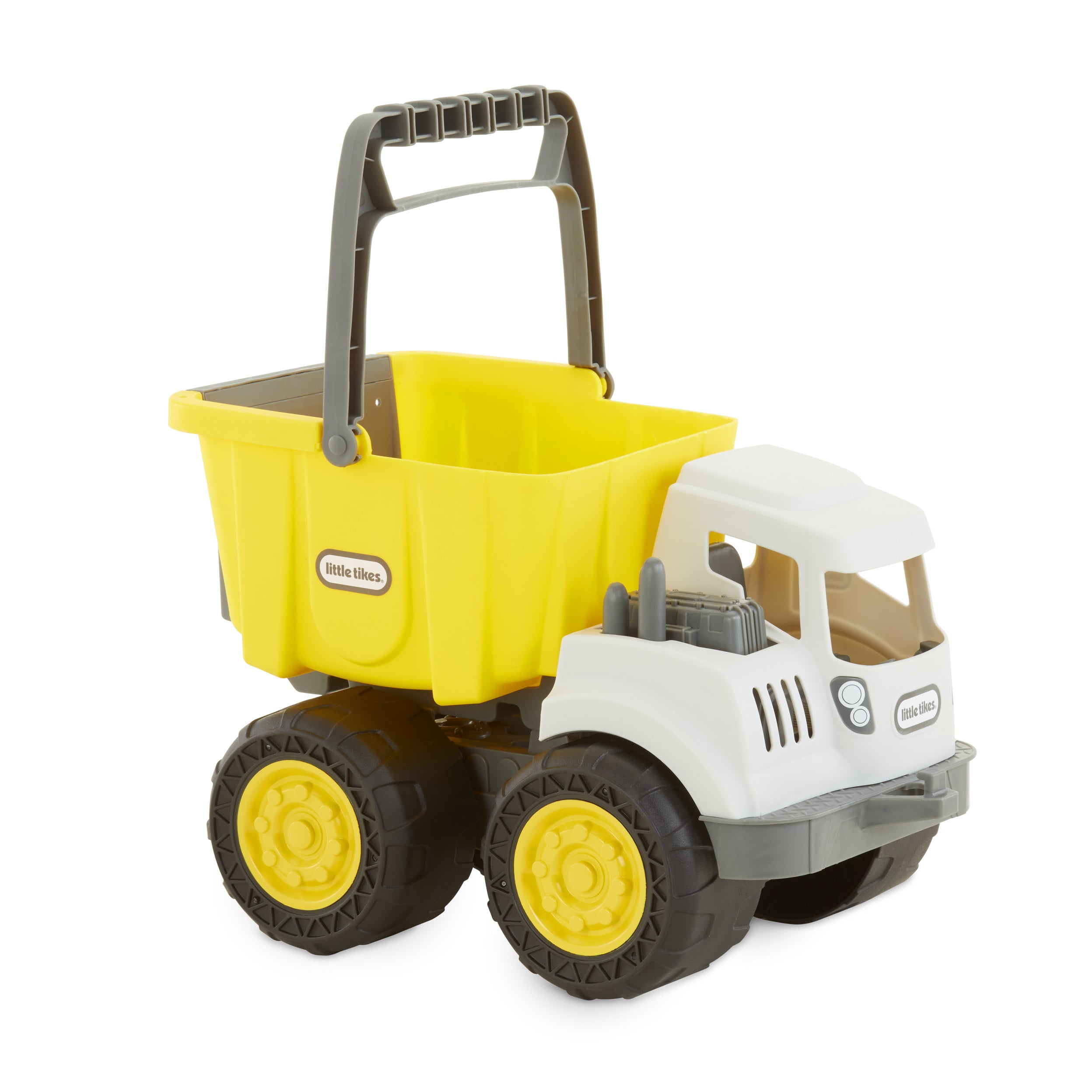 Little Tikes Dirt Diggers 2-in-1 Dump Truck, Toy Play Vehicle with Removable Bucket, Indoor Outdoor Pretend Play, Yellow - For Kids & Toddlers, Boys & Girls Ages 2 3 4+ Year Old