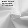 thumbnail image 3 of LAICAIW Waterproof Shower Curtain Liner Fabric, Cloth Shower Curtain Liner with Magnets, Soft Shower Curtain Liner White, Lightweight Shower Curtain Liner Machine Washable, 70 x 72 Inches, 3 of 7