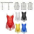thumbnail image 6 of Sequins Latin Dance Dress For Girls Sleeveless Fringe Tassel Modern Ballroom Tango Rumba Salsa Professional Dancewear, 6 of 6