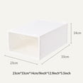 thumbnail image 2 of Transparent Shoe Storage Box Stackable Shoes Box Shoe Organizer Home Dorms Plastic Shoe Organizer Dust-proof Plastic Shoe Container, 2 of 9