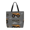 thumbnail image 1 of Fotbe Construction Machines Bolsa Tote con Estampado para Mujer, Bolsos con Cremallera, Bolsa de Hombro Casual de Gran Capacidad con Bolsillos Internos, 1 of 7