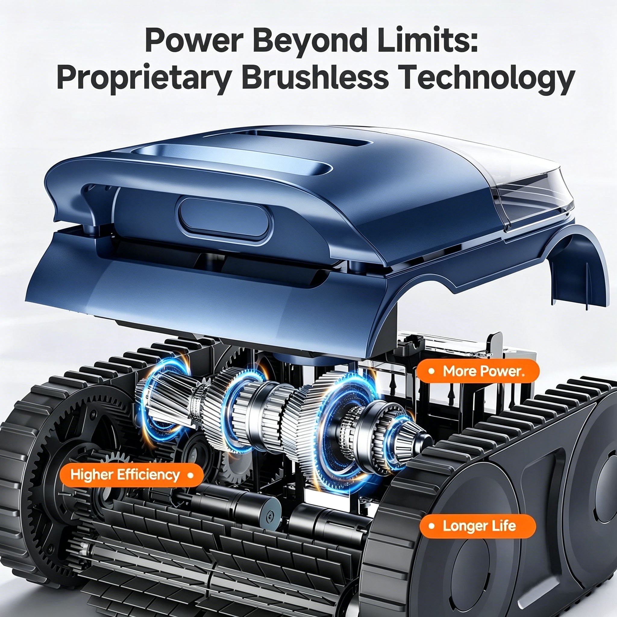 Seauto Cordless Robotic Pool Cleaner – Sonar Navigation, Auto Path Planning, Tangle-Free Design, Wall Climbing & Energy Efficient Cleaning for In-Ground and Above-Ground Pools