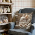 thumbnail image 6 of Rijanmt Easter Realistic Fluffy Bunny Comfort Pillow Case,Easter Throw Pillow Case With Flower Bunny And Eggs,Pillowcase Square Cushion Covers For Sofa Bed Couch,Spring Home Decor,17.71*17.71",C, 6 of 6