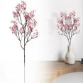 thumbnail image 2 of 1 Pcs Artificial Wintersweet Branches, Fake Silk Flowers With Stems,19.29 Inch Faux Spring Cherry Blossom,Small Artificial Flowers For Diy Arrangement Kitchen Table Centerpiece Decoration,N, 2 of 9