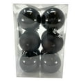 thumbnail image 5 of 2 Inch Shiny & Matte Black Shatterproof Plastic Christmas Ball Ornament 12 Piece, 5 of 7