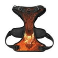 thumbnail image 5 of Lsque Magma Fire Black Dragon Dog Harness, No-Pull Pet Harness with 2 Leash Clips, Adjustable Soft Padded Dog Vest with Easy Control Handle for Large Dogs-Medium, 5 of 9