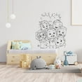 thumbnail image 2 of Cocomelon Characters JJ Nina Cece Cody Bella And Nico Happy Vinyl Wall Art Sticker Decal Home Nursery Room Kids Room Study Room Boys Girls Room Cute Wall Décoration Design Décor Size (30x22 inch), 2 of 3