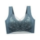 thumbnail image 1 of para mujer, ropa interior para mujer, todos los días, ligero, cómodo, para niñas, sin aros, cómodo, sin costuras para verano, Yoga Azul 4L 90BCD Salvador Sujetador de mujer, 1 of 10
