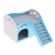 thumbnail image 5 of Juguete Hamster House Dormitorio Enano Jaula Ratón Gerbil Pequeño Animal Doméstico Ejercicio Natural Azul Colco Pet Hamster Sleep House, 5 of 8