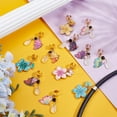 thumbnail image 4 of 12Pcs Butterflies Stethoscope Charms 1.5 Inch Flowers Stethoscopes Tag Alloy Enamel Pendant ID Name Tag Charm Stethoscope Charms Stethoscopes Accessories for DIY handcrafting, 4 of 9