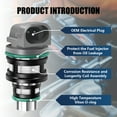 thumbnail image 3 of Performance Master 4 Pcs of Fuel Injectors FJ100 Compatible with Buick Chevy S10 GMC Pontiac L4 2.2L, 3 of 7
