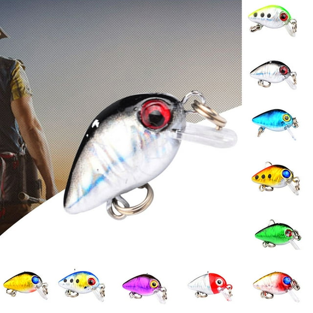Crankbaits Durs Leurres de Pêche Réalistes Swimbait Petits Gros Crankbaits de Simulation Hameçons d'Eau Salée Appât Hameçons d'Eau Salée Appât,Couleur 5
