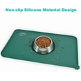 thumbnail image 6 of Juqiboom Silicone Waterproof Dog Cat Pet Feeding Mats, Non Slip, Easy Clean Pet Dog Cat Bowl Mats Placemat 18.5" x 11.5", 6 of 7