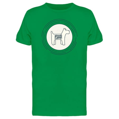 Cool Dog With Friend Caption Tee Men's -Image by