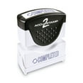 thumbnail image 2 of Pre-Inked Shutter Stamp, Blue, Completed, 1 5/8 X 1/2 | Bundle of 5 Each, 2 of 5